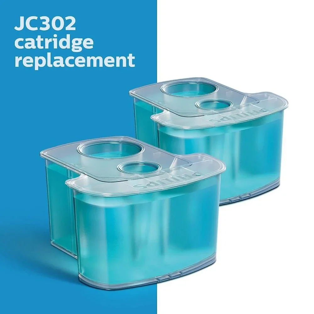 🪒 Philips 🪒 Norelco Cleaning C.artridge for SmartClean System, 2 Count, JC302